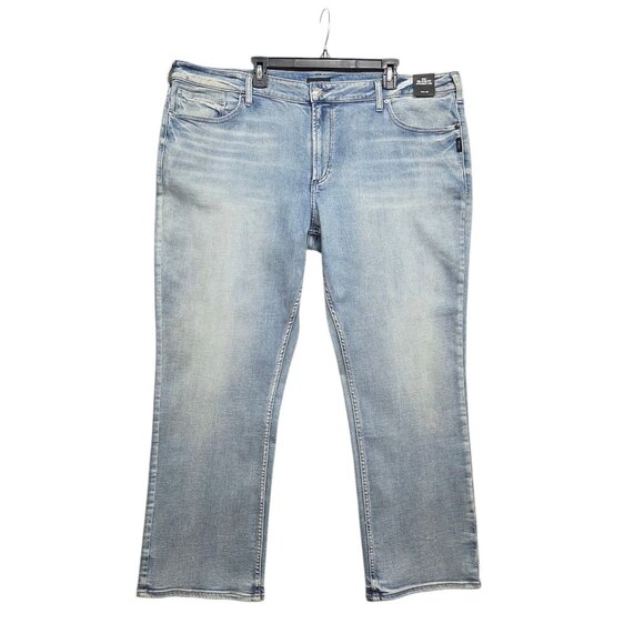 Silver Zac Jeans Mens 44 x 32 Relaxed‎ Fit Straight Leg - Picture 1 of 12